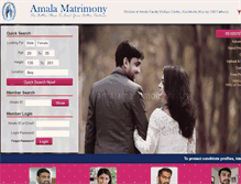 Tablet Screenshot of amalamatrimony.com